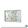 Key Panel Sliding Glass Cabinet with Aluminium Frame