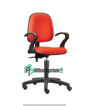 Fabric Typist Chair with Armrest