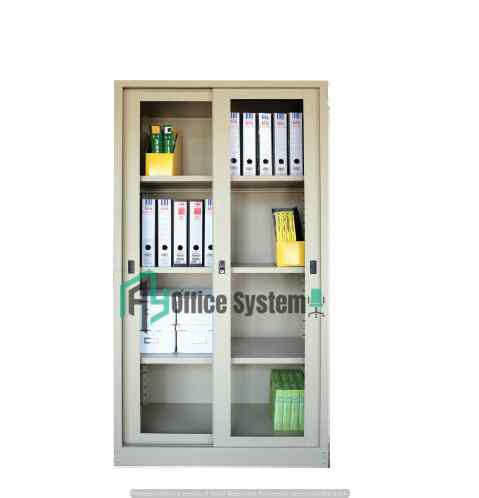 Glass Sliding Door Full Height Cupboard, Bookcase With Half Glass Doors In Philippines