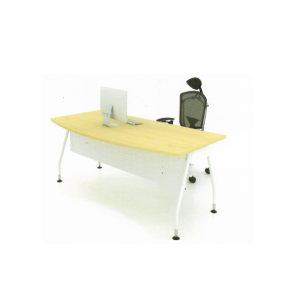 MMD 157-V - D Shape Office Table with V Metal Leg