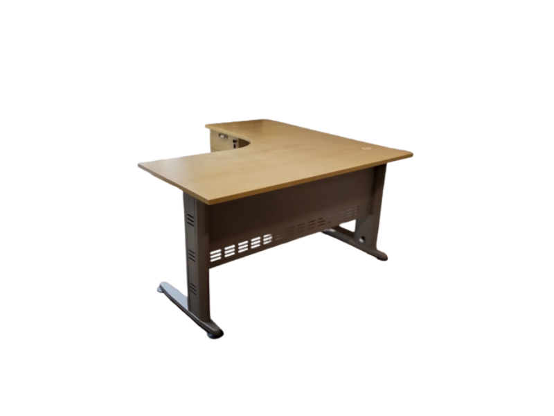 L Shape Desk with J Shape Metal Leg - VQL 1515-4D