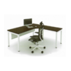 L Shape Office Table with U Shape Metal Leg - MLT 1515 - U