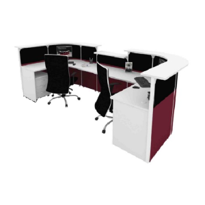 Reception Counter With Partition System Concept 3- RCP 3