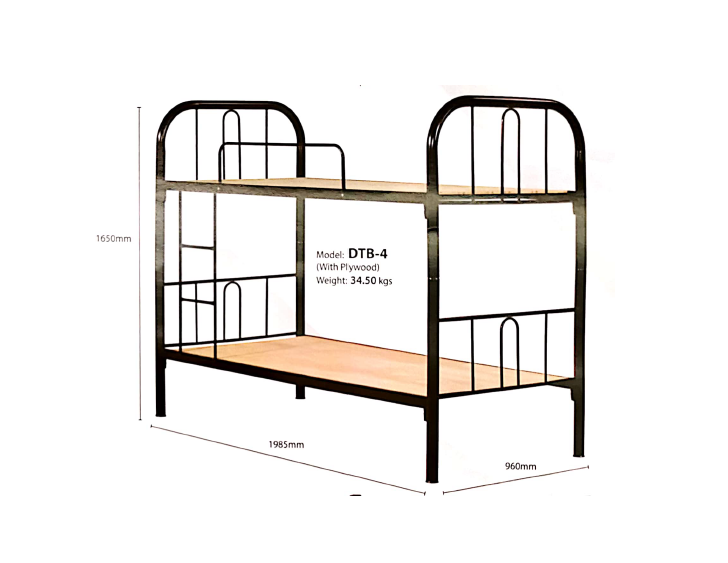 Double Decker Metal Bed Frame with 9 MM Plywood Base