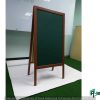 A Shape Menu Board with Wooden Frame