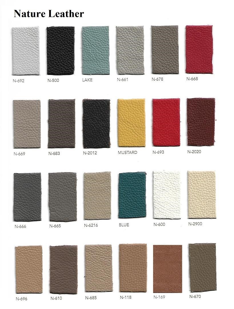 Full Leather Color Chart, Nature Leather