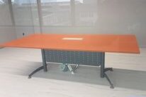 Boat Shape Conference Table With Taxus Leg - F1-TBC 1800