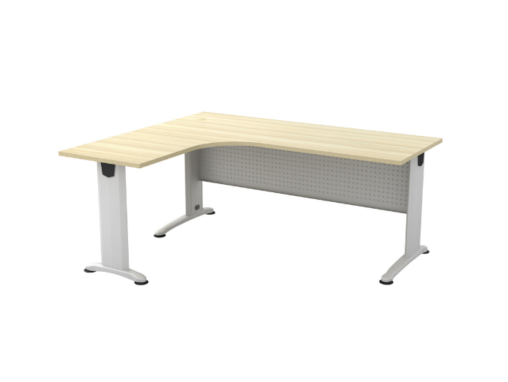 L Shape Office Table With J Metal Leg – V-BL 1515