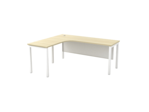 L Shape Office Table With U Metal Leg - V-SML 1515