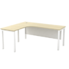 L Shape Office Table With U Metal Leg - V-SML 1515