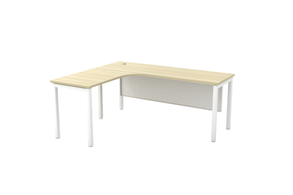 L Shape Office Table With U Metal Leg - V-SML 1515