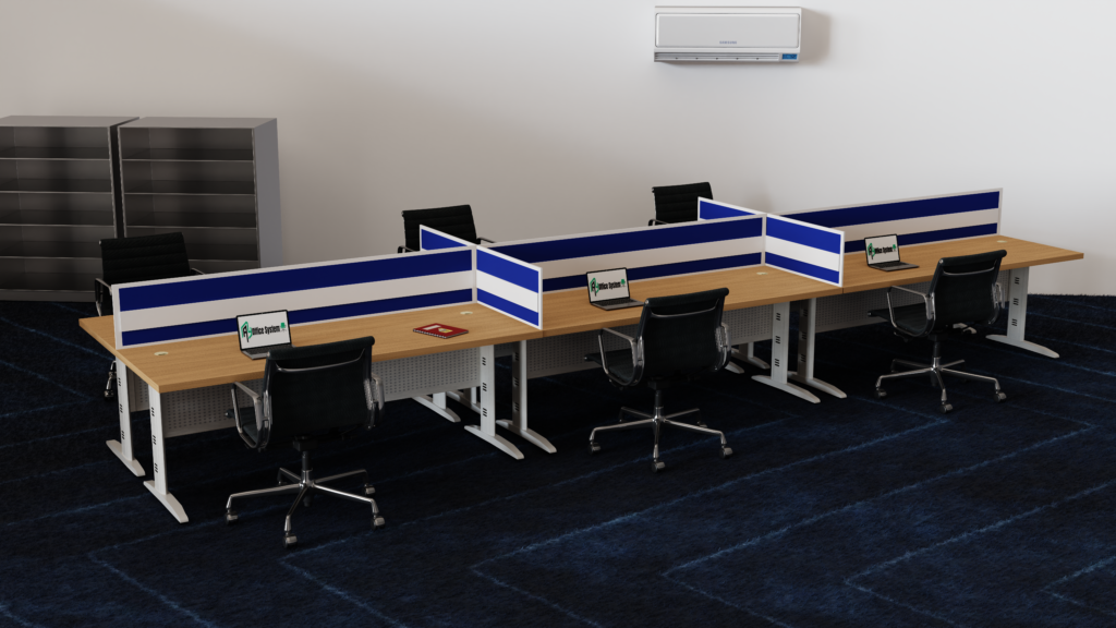 Rectangular Office Space RECTANGULAR SHAPE OFFICE WORKSTATION - R5 - AY Office System