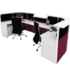 RECEPTION COUNTER WITH PARTITION SYSTEM – F1-PHALARIS