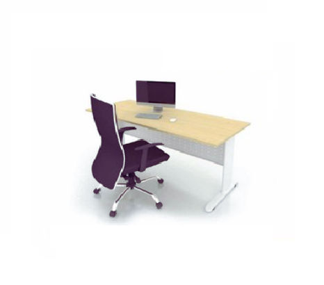 Rectangular Shape Office Table with J Metal Leg – F1-JR 1275