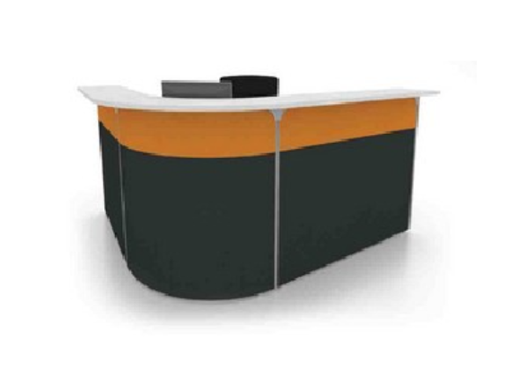 RECEPTION COUNTER WITH PARTITION SYSTEM – F1-PAS 20