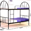 DTB 10 – DOUBLE DECKER METAL BED FRAME WITH METAL WIRE BASE