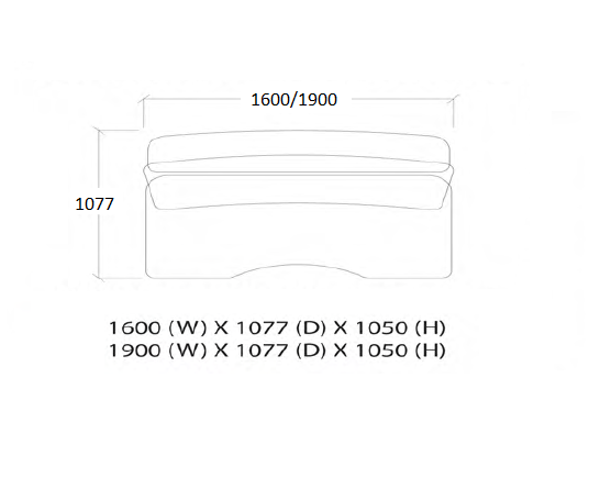 RECEPTION COUNTER WITH PARTITION SYSTEM – F1-PHA 16