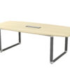 Boat Shape Conference Table With O Shape Pyramid Leg - V-OBB 18