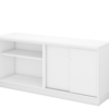 OPEN SHELF + SLIDING DOOR SIDE CABINET – V-Q-YOS 7160