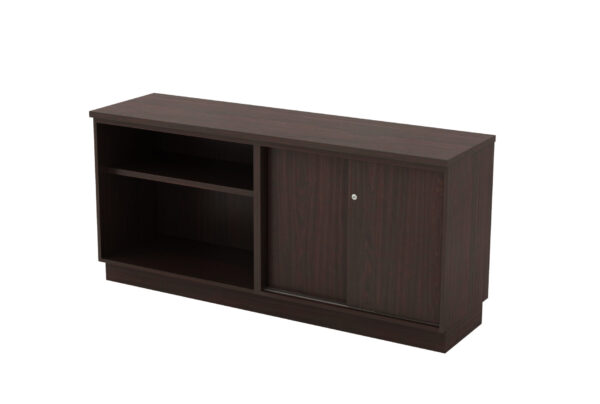 OPEN SHELF + SLIDING DOOR SIDE CABINET – V-Q-YOS 7160