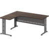 L Shape Office Table With J Metal Leg - V-QL 1515