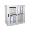 Half Height Steel Cupboard With Glass Sliding Door - GV-S 110