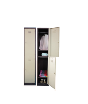 2 Compartment Steel Locker with Cloth Hanging Bar – GV-S 114/C