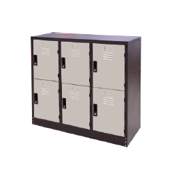 Half Height 6 Compartment Steel Locker - GV-S 127/A