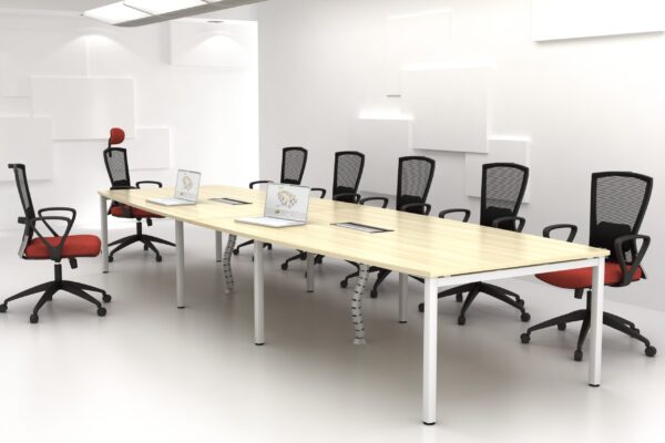 Boat Shape Conference Table With U Metal Leg - V-SBB 18