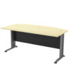 D Shape Office Table With J Metal Leg - V-TMB 180 A