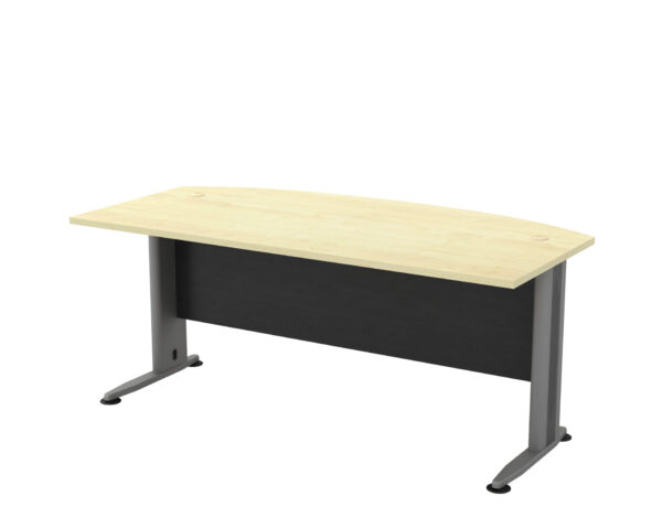 D Shape Office Table With J Metal Leg - V-TMB 180 A