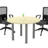 ROUND SHAPE DISCUSSION TABLE WITH I METAL LEG – V-TR 90