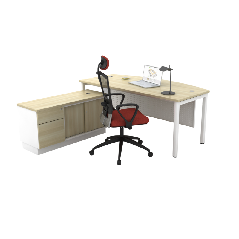 6 Feet Managerial Level Office Table – V-SMB 180 A + B-YSP 1226 (E)