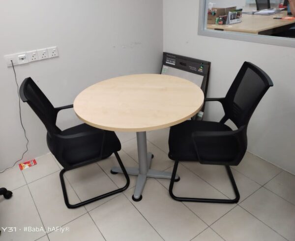 ROUND SHAPE DISCUSSION TABLE WITH X LEG – V-QR 90