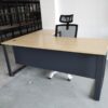 L Shape Office Table With O Metal Leg - V-SQML 1515