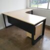 L Shape Office Table With O Metal Leg - V-SQML 1515