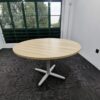 ROUND SHAPE DISCUSSION TABLE WITH X LEG – V-QR 90