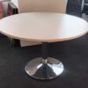 ROUND SHAPE DISCUSSION TABLE WITH CHROME DRUM LEG – V-BR 90