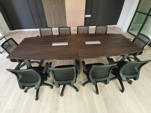 Boat Shape Conference Table With O Shape Metal Leg - V-SQBB 18