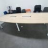 Boat Shape Conference Table With U Metal Leg - V-SBB 18