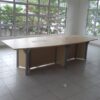 Boat Shape Conference Table With Pole Leg - F1-PBC 1800