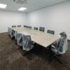 Boat Shape Conference Table With Taxus Leg - F1-TBC 1800