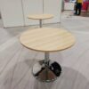 ROUND SHAPE DISCUSSION TABLE WITH CHROME DRUM LEG – V-BR 90