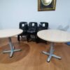 ROUND SHAPE DISCUSSION TABLE WITH X LEG – V-QR 90