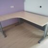 L Shape Office Table With J Metal Leg - V-TL 1515