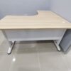 L Shape Office Table With J Metal Leg + 2D1F Pedestal – V-BL 1515-3D