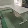 L Shape Office Table With J Metal Leg - F1-JL 1515