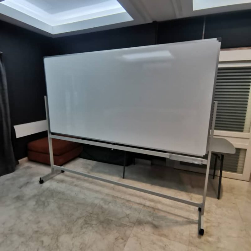 Double Sided Magnetic Whiteboard With Stand - F-DMS