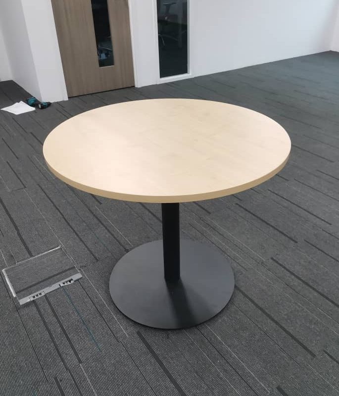 Round Shape Discussion Table With Drum Leg - F1-DT-D 900