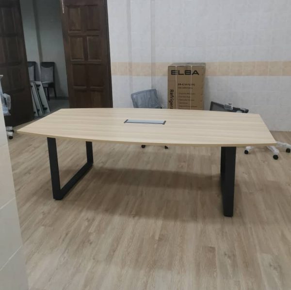 Boat Shape Conference Table With O Shape Metal Leg - V-SQBB 18